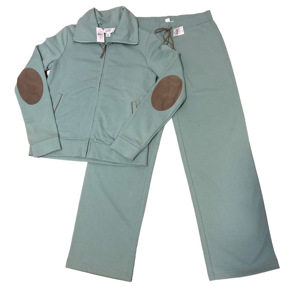 Loft women pants and sweater size S light green color NWOT